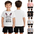 thumbnail image 2 of Kids Tshirts Boys , Boys Spring Shirt , Toddler Shirts,Boys Easter Print Short Sleeve Crewneck Tee Soft Casual Comfortable Holiday Outfit Kids Top, 2 of 5
