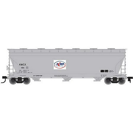 Acf 3 Bay Covered Hopper - sp whistle stop atm20001410 ho acf 4650 3-bay centerflow hopper, kerr mcgee no. 105