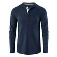 thumbnail image 2 of LUOGENLI T-shirts pour Homme pour Hommes T-Shirt à Manches Longues à Col Rond T-Shirt Décontracté de Vacances Chandail Hauts T-shirts pour Homme T-Shirt Graphique Fête de la Saint-Patrick T-shirts pour Hommes T-shirts Graphiques Saint-Valentin Marine P, 2 of 5