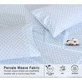 thumbnail image 4 of RUVANTI 100% Organic Cotton Sheets - Twin XL Sheet Sets - 3 Piece Percale Weave Bedding, Crisp, Cooling & Breathable, Soft & Durable, 16" Deep Pocket, Hotel Quality Sábanas - Circle Imprint, 4 of 7