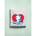 thumbnail image 3 of Born To Chill Heart - Cozy Polar-Bear ICEE Graphic Sweatshirt Women's, 3 of 4