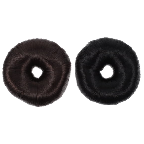 2pcs Wig Hair Bun Maker Elastic Hair Ties Hair Styling Tool Hair Bun Shaper