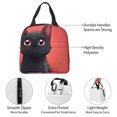 thumbnail image 4 of Easygdp Cute Black Kitten Cartoon Bolsa Térmica Premium - Tela Oxford Impermeable, Gran Capacidad, Bolsillo Frontal, Unisex para Trabajo, Escuela, Actividades al Aire Libre y Picnics, 4 of 8