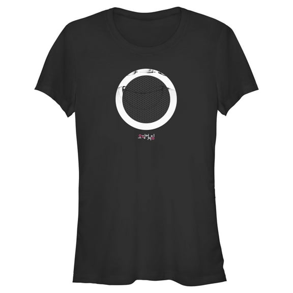 Junior's Squid Game Circle Symbol Graphic Tee Black Small