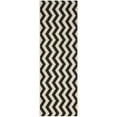thumbnail image 5 of SAFAVIEH Courtyard Ayden Chevron Indoor/Outdoor Area Rug, 5'3" x 5'3" Round, Black/Beige, 5 of 10