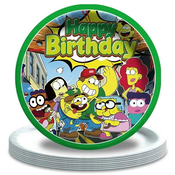 Big City Greens Birthday Decorations Plates Party Supplies Tableware Disposable Dinnerware