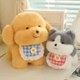 thumbnail image 1 of Juguetes de peluche de perro babero encantador, muñecos de simulación de la suerte, juguetes de animales suaves, regalos de cumpleaños para niños, 20 cm, 30 cm, 40cm1880, 1 of 5