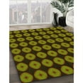thumbnail image 3 of Ahgly Company Machine Washable Indoor Square Transitional Dark Yellow Green Area Rugs, 8' Square, 3 of 7