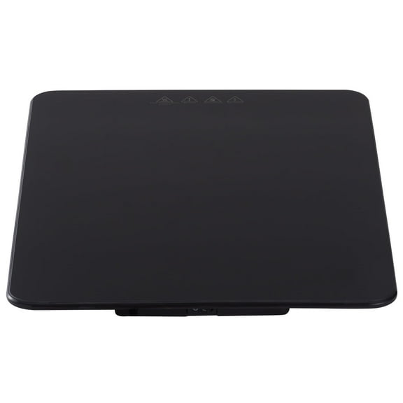 KFFKFF Electric Warming Tray, 16.5" x 11" Portable Tempered Glass Heating Plate with Adjustable Temperature (65-90℃), Ideal for Meals, Catering, Gatherings, Events, and Celebrations, Black