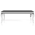 thumbnail image 4 of Furniture of America Alang Glass Top 2pc Coffee Table Set in Black and Silver, 4 of 10