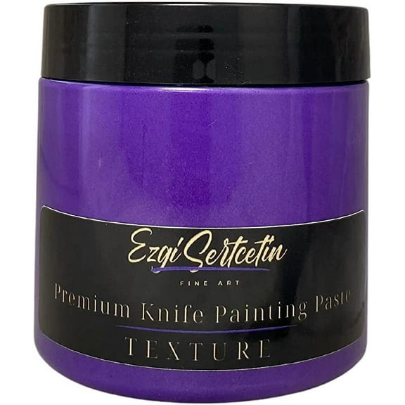 Premium Palette Knife Painting Paste|Texture Paste|Authentic Bright Colors|Ready to Use|Easy to Apply| 6oz (Amethyste)