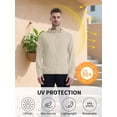 thumbnail image 6 of TRYSIL Men's UPF 50+ Sun Protection Hoodie Jacket Athletic Lightweight Full-Zip Long Sleeve Fishing Workout, 6 of 9