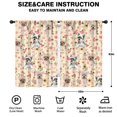 thumbnail image 2 of Blackout Kids Curtains,Yorkie with Flowers Childrens Insulated Curtains Set Of 2,Bedroom Essentials,Toddler Room Decor 42x63in(106x160cm), 2 of 4