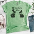 thumbnail image 2 of My Butt Hurts Chocolate Bunny Shirt, Unisex Women's Men's Shirt, Easter Shirt, Chocolate Rabbit Cute Shirt, Heather Apple Green, Medium, 2 of 6