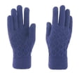 thumbnail image 2 of Roncen Unisex Winter Gloves, Soft Warm Fleece Lined with Knit Cuff for Texting & Outdoor Activities, 2 of 4