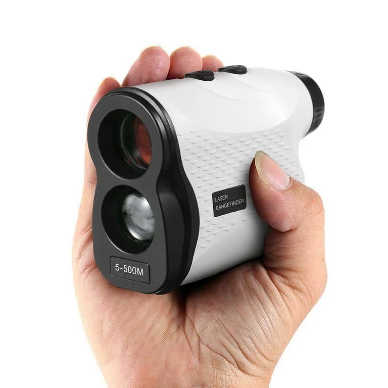 Moobody 500M Laser Rangefinder Golf Rangefinder Distance Meter Speed Tester Range Finder Digital Hunting Measurement Monocular Telescope White