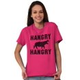 thumbnail image 2 of Unicorns Short Sleeve T-Shirt Tees Tshirts Hangry Hungry Hippos Save Chubby, 2 of 6