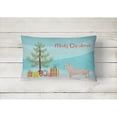 thumbnail image 2 of Carolines Treasures CK3815PW1216 Tan Chiweenie Christmas Tree Canvas Fabric Decorative Pillow, 12H x16W, multicolor, 2 of 4