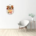 thumbnail image 4 of Eveokoki 11" Hello Fall Cute Owl Funny Signs for Front Door Farmhouse Porch Rustic Round Wooden Hanging Wreaths for Housewarming Gift Festival Maple Leaves Decoration Outdoor Indoor Wall Decor, 4 of 5