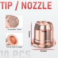 thumbnail image 4 of Juego de consumibles para antorchas de corte por plasma YESWELDER IPT40 (24 piezas), 4 of 8