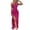 Wine, variant on Laqbezok Women's Sexy One Shoulder Satin Maxi Dress, Sleeveless Backless Ruched Bodycon Gown, Elegant High Split Party Outfit for Cocktail Wedding Guest