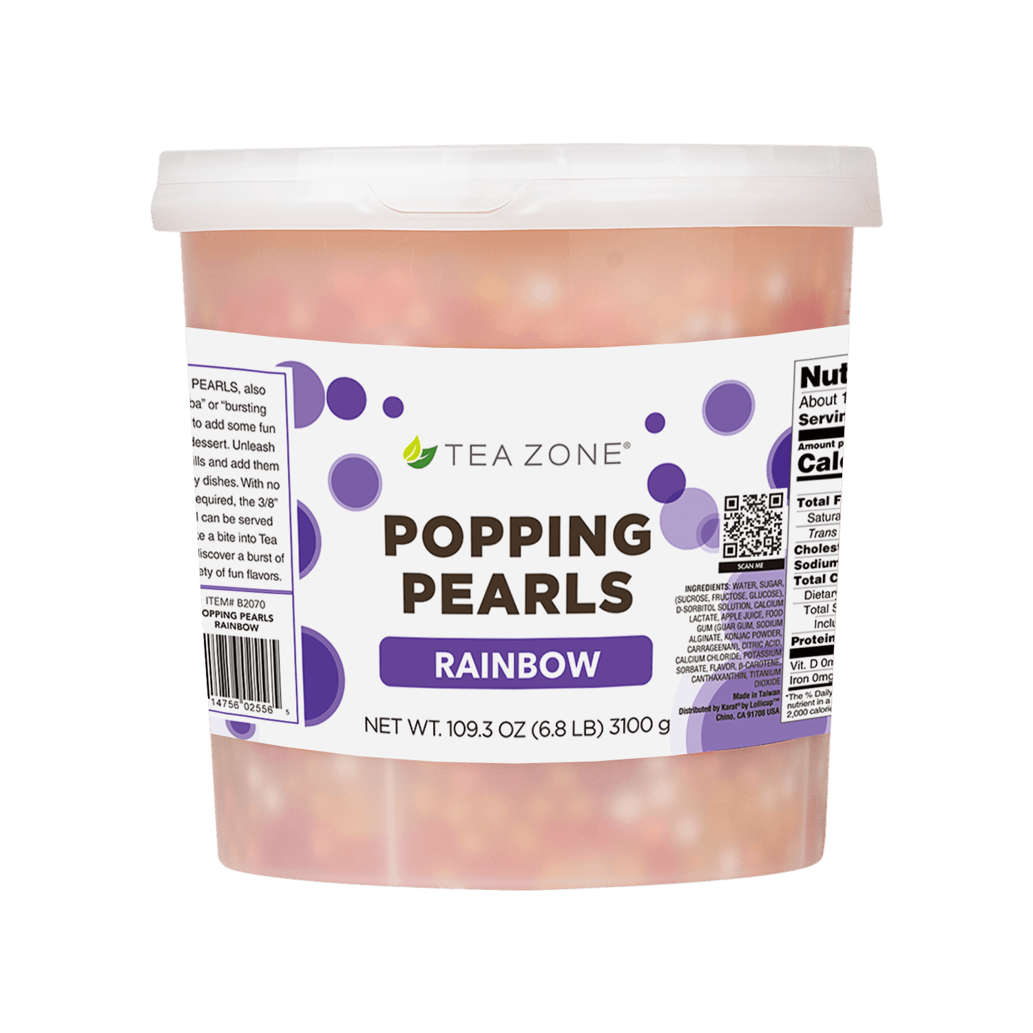 Tea Zone Rainbow POPPING PEARLS™ (6.8 lbs)