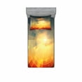 thumbnail image 2 of Ambesonne Abstract Fitted Sheet & Pillow Sham Set, Sunbeams in Clear Sky, Full, Multicolor, 2 of 3