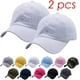 thumbnail image 4 of Nvzi Juego de 2 gorras deportivas ajustadas Baceball, color blanco, 4 of 4