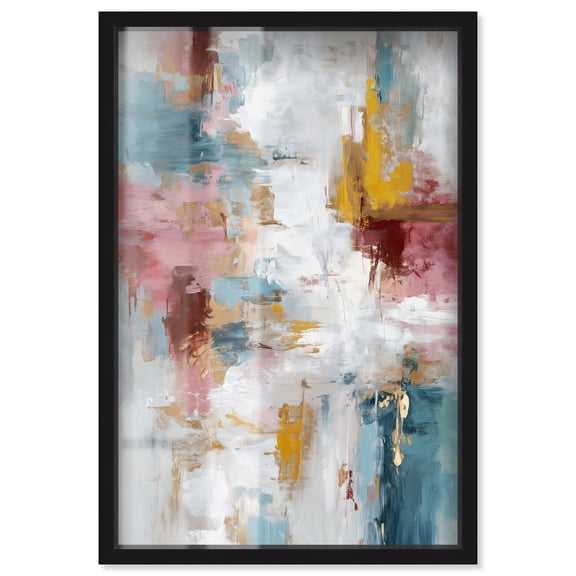 Warmth and cool II Shadowbox Print Modern Wall Decor by Art Remedy, Black Frame, 10 x 15
