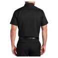 thumbnail image 2 of Yellow Rooster Mens Short Sleeve Superpro Twill Shirt Black XS, 2 of 6