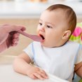 thumbnail image 2 of 10pcs Silicone Infant Eating Spoons Baby Feeding Training Scoops Baby Food Spoons, 2 of 8