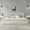 Beige Foam, variant on LHSHID King Chenille Upholstered Platform Bed with Headboard, Blue Green