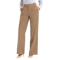 thumbnail image 2 of APEXFWDT Womens Dress Pants High Waisted Wide Leg Dress Pants Business Casual Work Pants Slacks, 2 of 5