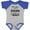 Baseball Heather and Royal, variant on Inktastic My Dad is a Teacher and a Hero Boys or Girls Baby Bodysuit