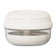 thumbnail image 1 of Estuche hermético para dentaduras postizas, caja para retenedores dentales con divisor y cesta coladora. Blanco, 1 of 9