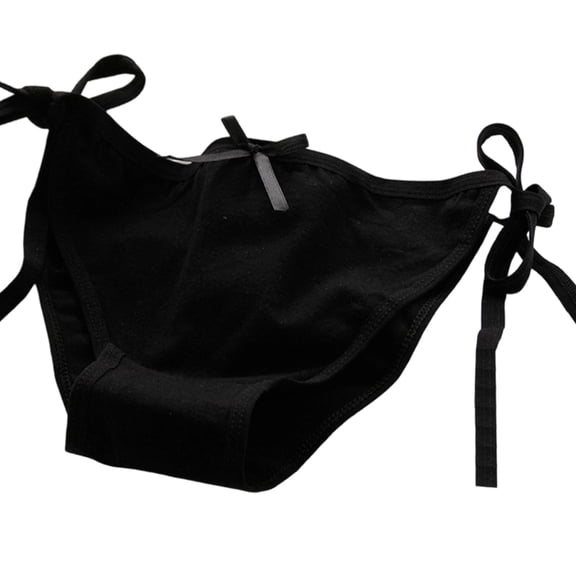 Misright Detachable Lace Up Straps Women Panties Breathable Cotton Triangular Briefs