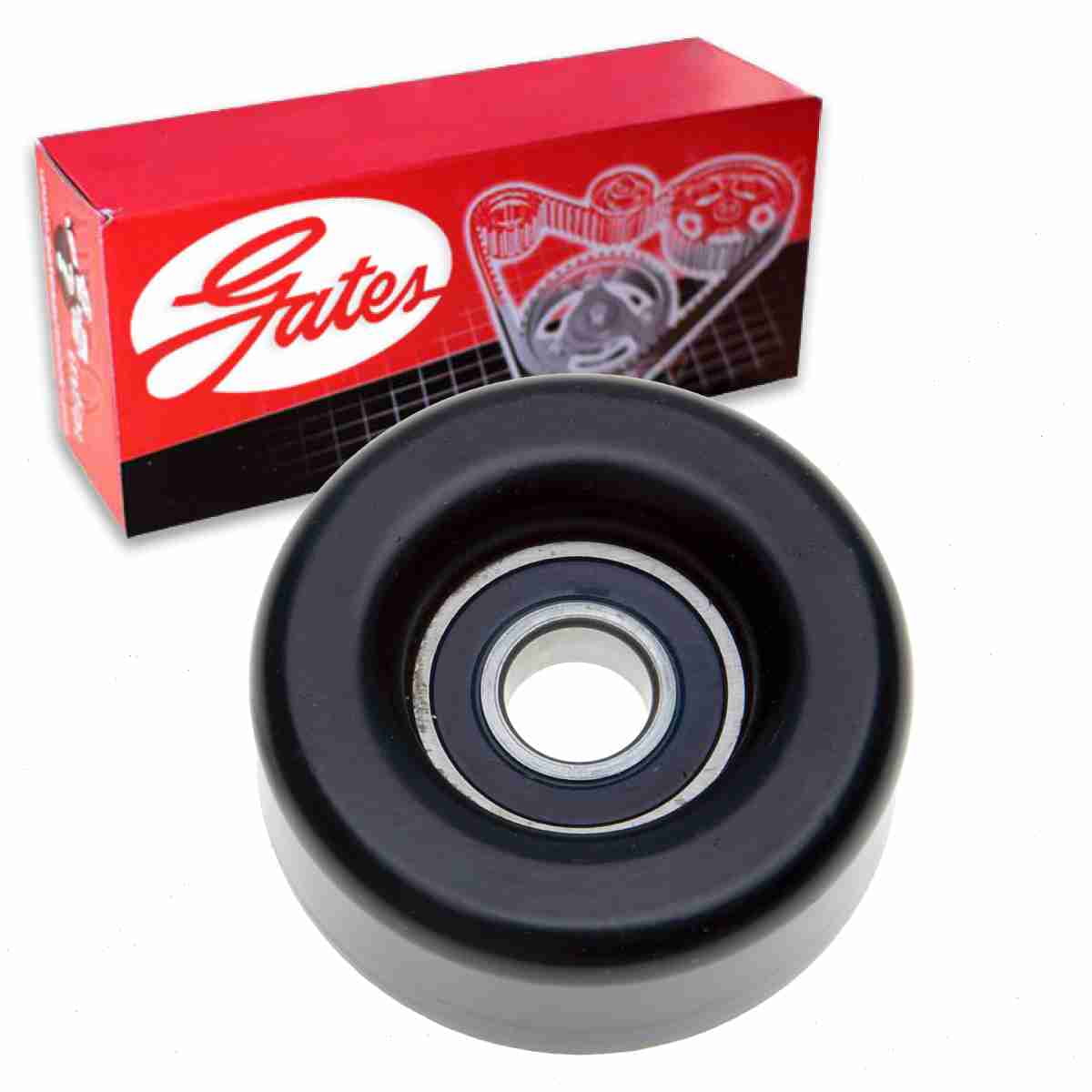 Gates Upper DriveAlign Drive Belt Idler Pulley compatible with Pontiac