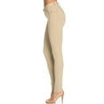 thumbnail image 3 of Stretch Skinny Knit Jegging Pants (Khaki), 3 of 6