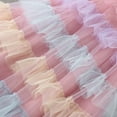 thumbnail image 4 of Girls Dresses Tulle Toddler Fly Sleeve Rainbow Tulle Ruffles Princess Dance Party Clothes Dress Casual Little Girl Dress for 2-3 Years, 4 of 9