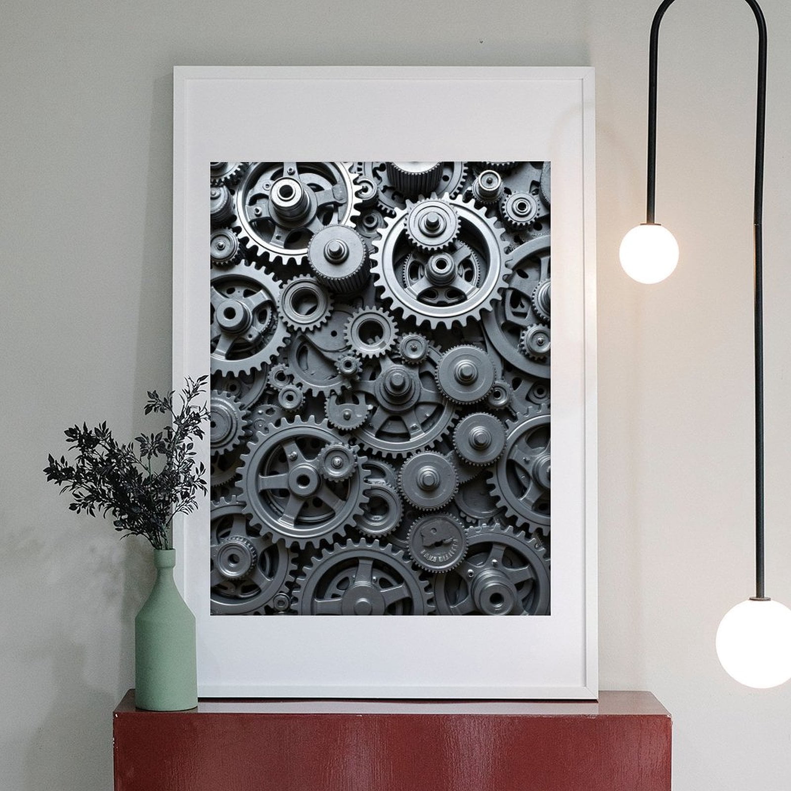Diamond Art Kit for Adults, Industrial Mechanical Gear Assembly Diamond Painting for Adults Beginners, DIY Diamond Art Painting Kits, 5D Diamond Painting Crafts for Home Decor 12x16 Frameless