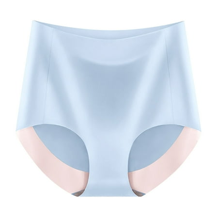 plus Size Panties Variety Pack plus Size Panties Breathable Wicking Microfiber Briefs High Waist Ice Silk Seamless Panties For Women