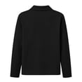 thumbnail image 4 of gbyLJF Women's Long Sleeve Collared Shirt Fall V Neck Button Down Business Tops Casual Work Basic Golf Tee, 4 of 8
