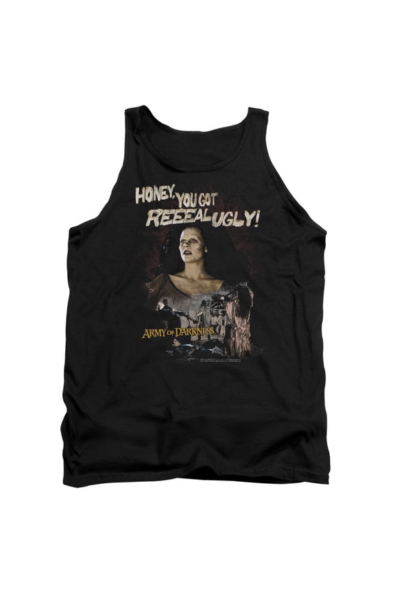 Army Of Darkness Reeeal Ugly! Adult Tank Top Black