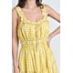 thumbnail image 4 of Vestido campesino Roman Fashion /Juvenil, 12187 (Amarillo cuadros) amarillo M, 4 of 6