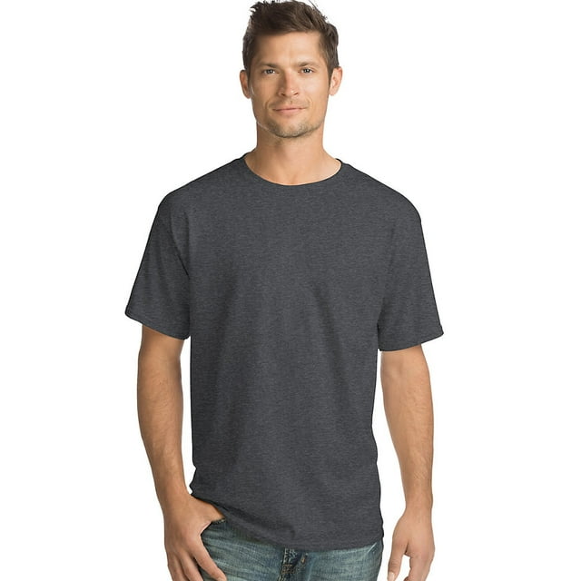 Hanes T-Shirt Col Rond Sans Étiquette ComfortSoft pour Hommes - 5280