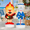 Heat Miser & Snow Miser, variant on Heat Miser 30 cm Lighted Christmas Figure, Plug-In Blow Mold Style Decor for Lawn, Porch, Yard and Christmas in July Display