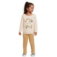 thumbnail image 4 of Garanimals Toddler Girl Long Sleeve Graphic Fleece Sweatshirt, Sizes 2T-5T, 4 of 6