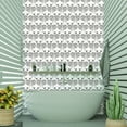 thumbnail image 5 of Tempaper Block Print Mermaids Black Coastal Peel and Stick Wallpaper, 20.5" x 16.5', 5 of 8