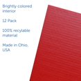 thumbnail image 3 of Office, School Classroom Desk Divider 18" x 48" Red Corrugated Study Carrel - Pack of 12, 3 of 3