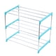 thumbnail image 1 of Shoe Organizer Stainless Steel Shoe Rack Multilayer Assemble Shoe Storage Rack DIY Reinforced For Home Blue 3 Layers 47x26x38cm / 18.50x10.24x14.96in, 1 of 1